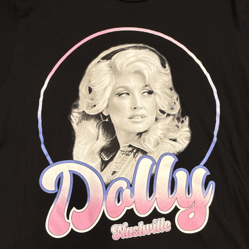 Retro Dolly Women's M Regular Black Jersey Knit Crew Short Sleeve T-Shirt - Picture 4 of 9